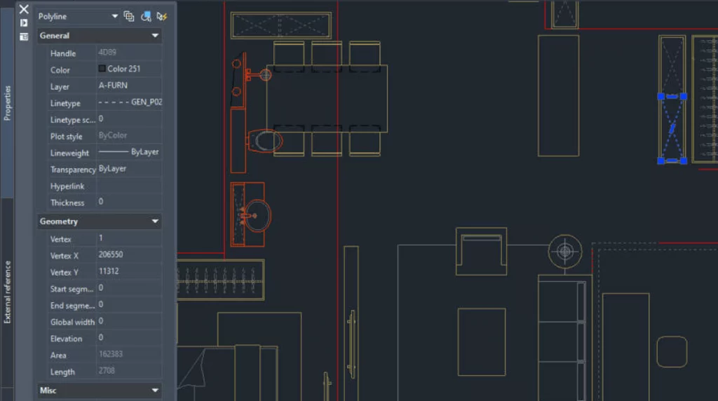 Verbesserte Abmessungen